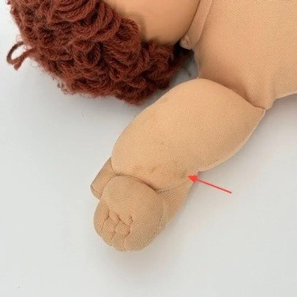 Vintage 1985 Cabbage Patch Kids Boy Doll Coleco HM4 OK Auburn Hair Brown Eyes